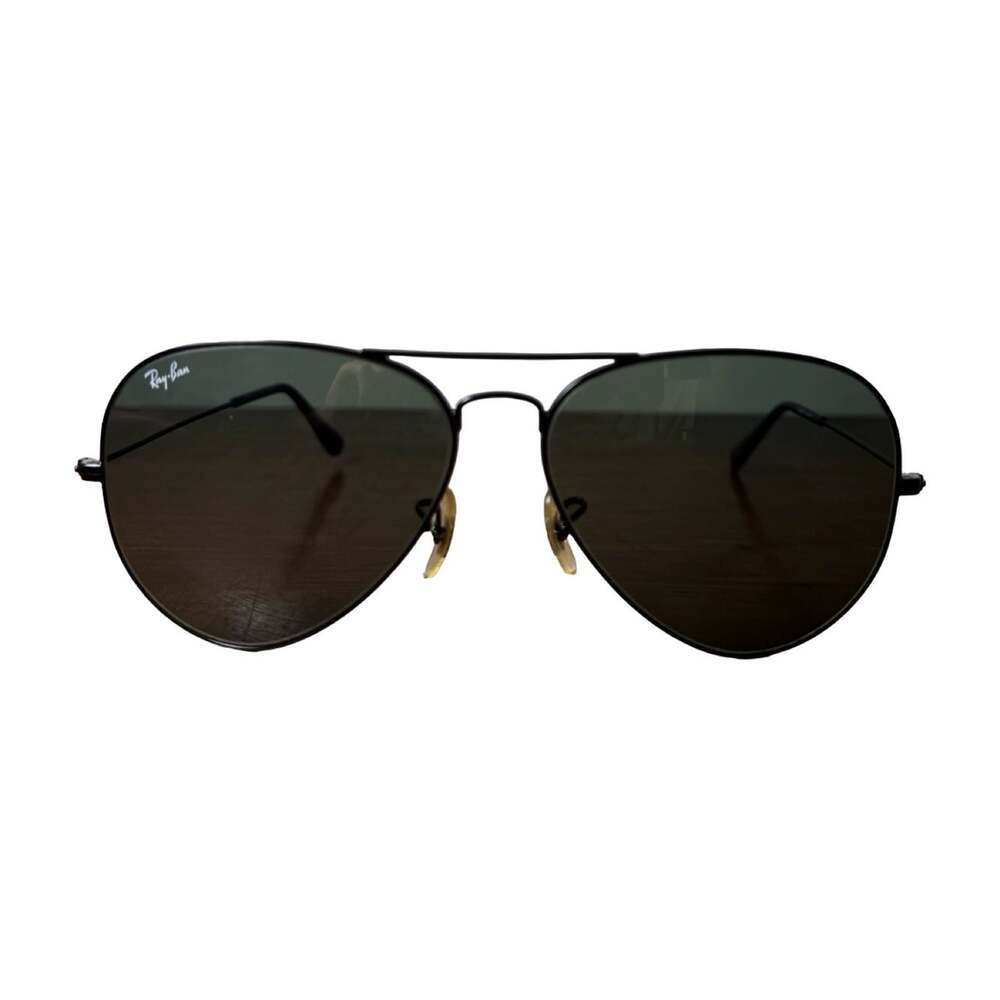 Ray-Ban RB3026 Aviator Large Metal II Sunglasses Black Frame